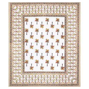 Rajasthani Jaipuri Traditional King Size Bedsheet With 2 Pillow Covers