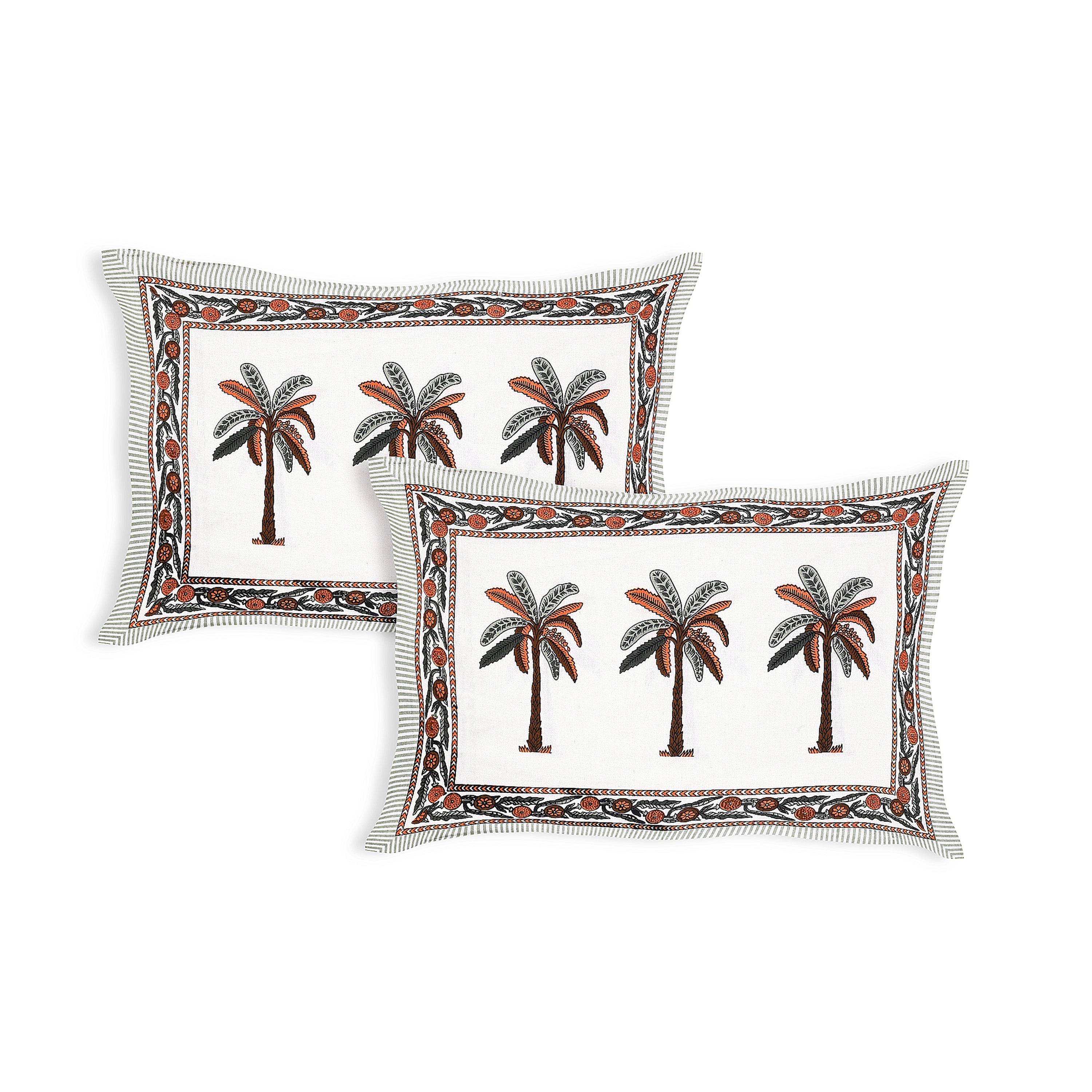 Rajasthani Jaipuri Traditional King Size Bedsheet With 2 Pillow Covers