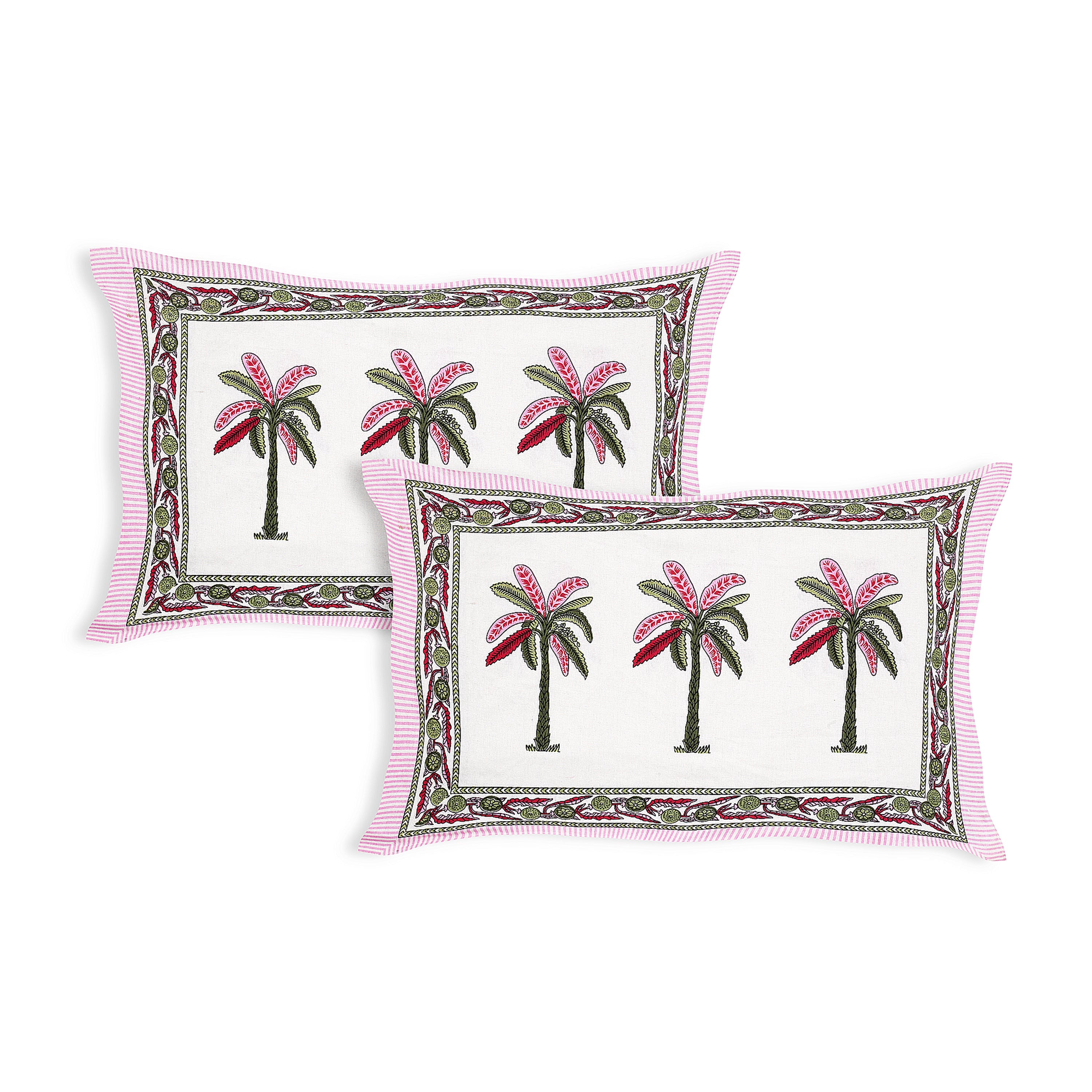 Rajasthani Jaipuri Traditional King Size Bedsheet With 2 Pillow Covers
