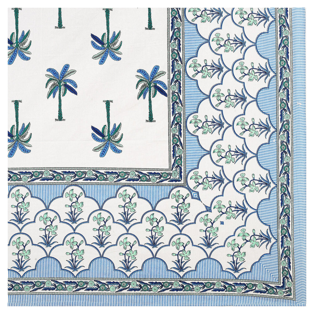Rajasthani Jaipuri Traditional King Size Bedsheet With 2 Pillow Covers