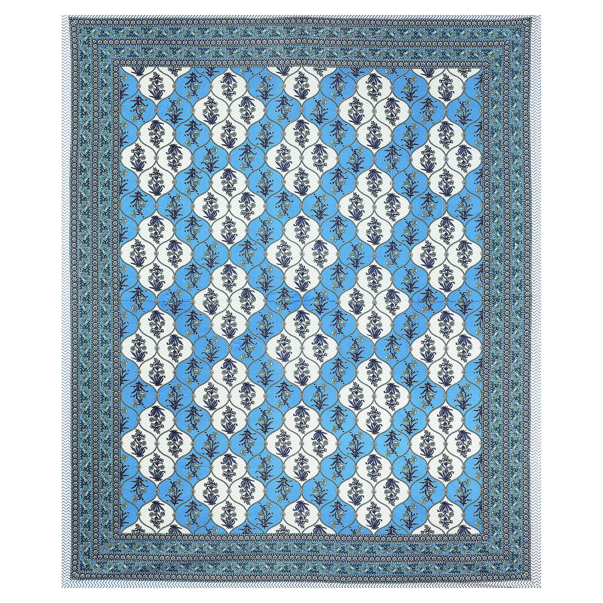 Rajasthani Jaipuri Traditional King Size Bedsheet With 2 Pillow Covers